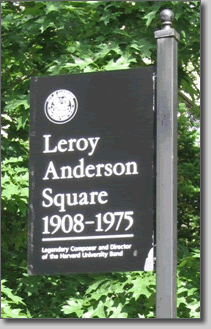 Leroy Anderson Square, Cambridge, Massachusetts