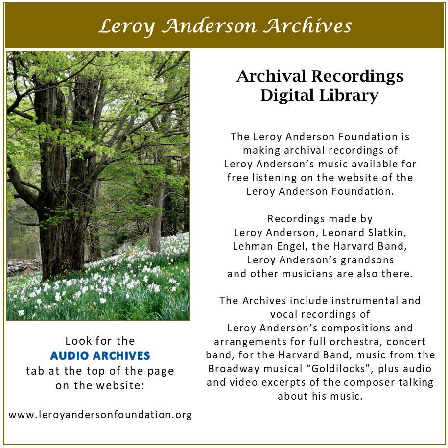 Leroy Anderson Audio Archive